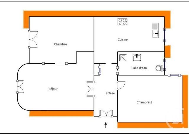 Appartement F3 à vendre - 3 pièces - 56.02 m2 - PARIS - 75020 - ILE-DE-FRANCE - Century 21 Gambetta Immobilier