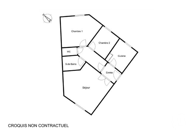 Appartement F3 à vendre PARIS