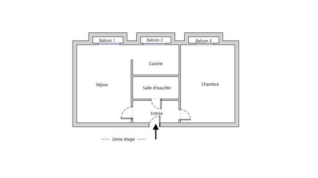 Afficher la photo en grand Appartement F2 à vendre - 2 pièces - 30.4 m2 - PARIS - 75020 - ILE-DE-FRANCE - Century 21 Gambetta Immobilier