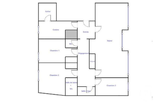 Appartement F5 à vendre - 5 pièces - 115.16 m2 - PARIS - 75020 - ILE-DE-FRANCE - Century 21 Gambetta Immobilier